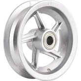 Aro de alumínio 8 Pol., com rolamento, para pneus 3,25 ou 3,50 VONDER