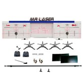 Alinhador de Direção MR Laser Dianteiro/Traseiro Automotivo Azul com Pratos Traseiros