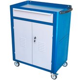 Carrinho para Ferramentas Azul com Gaveta e Porta C-07