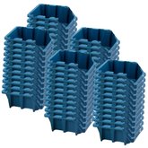 Combo com 50 Gavetas Plástica Prática Empilhável Nr. 5 Azul	