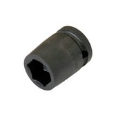 Soquete de Impacto Sextavado 18mm com Encaixe de 1/2 pol. 