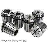 Kit Pinça ER40 - Med. 4 a 15mm - DIN 6499  6 Peças