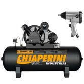 Combo Compressor de Ar 20 Pés 250 Litros Trifásico Alta Pressão Industrial 20+APV 20/250L + Chave de Impacto Pneumática 1/2 Pol.