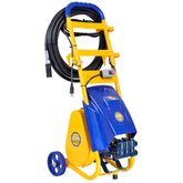 Lavadora Industrial de Média Pressão Motor WEG 3CV Mono 220V 500 Libras 30 L/Min com Carrinho