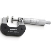 Micrômetro Externo Dentes de Engrenagens - Cap. 0-25 mm - Graduação De 0,01mm - Ref. 110.350