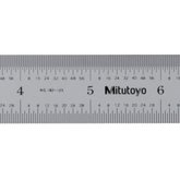 Escala de Aço 12"/300mm Graduação 1/32, 1/64, 1 mm, 0.5 mm Rígida Mitutoyo 182-125