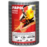 Tela Soldada Fapol 25 x 25 mm 1,24mm 0,50 x 25 Metros para Construção Civil 