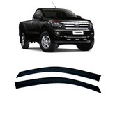 Calha de Chuva 2 Portas Ford Nova Ranger 2012 até 2018 Cabine Simples
