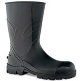 Bota PVC Preta sem Forro Cano 30cm n°39