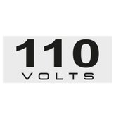 Placas de Sinalização 110 Volts 4 x 1,5 cm 10 Unidades
