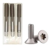 Kit Macho Aço Rápido M3,5 x 0,6 + Parafuso Torx M 3,5 x 12,0