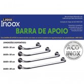 Barra De Apoio Segurança Para Banheiro Aço Inox 30 Cm