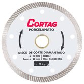 Disco de Corte Diamantado Turbo Porcelanato 110mm