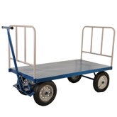 Carro Plataforma Tampo de Aço com Grade 20mm 800Kg