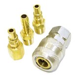 Kit Engate Rapido Femea 1/4 com adaptador macho e femea e espigao macho 5/16 - Lub-Kit001 - Lubefer