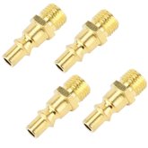 Combo com 4 Adaptadores Rosca Macho para Engate Rápido 1/4 Pol.