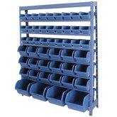 Estante Porta Componentes Azul com 49 Caixas Nr. 3, 5 e 7