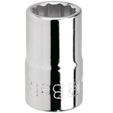 Soquete Estriado 920B 22mm com Encaixe de 1/2 Pol.