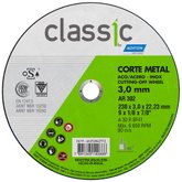 Disco de Corte Classic 230 x 3 x 22,23mm para Metal