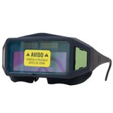 Óculos Preto de Proteção Automático para solda.