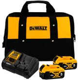 Kit 2 Baterias 20V Max 5,0Ah + Carregador DCB115 Bivolt e Bolsa de Transporte