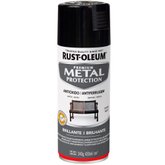Tinta Spray Premium Metal Protection Preto Brilhante Antiferrugem 430ml