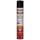 Tinta Esmalte Spray Antiferrugem Stops Rust Turbo Preto Brilhante 680ml