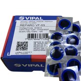 Reparo para Pneu 35 Mm Caixa Com 120 Pecas borda azul - 303914 - VF-03 - Vipal