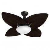 Ventilador Teto Jet Aspen Venti-delta Preto Rattan Mr 110v