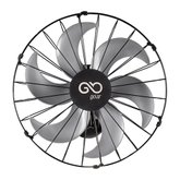 Ventilador Oscilante De Parede 50cm Goar Metal Preto 127V