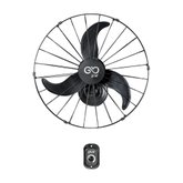 Ventilador Oscilante De Parede 60cm Goar Metal Preto 127V