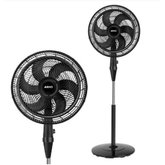 Ventilador De Coluna 40Cm 3 Vel 6 Pás Vfc4 Arno Preto220V