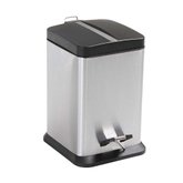 Lixeira Jaspe Quadrada de Inox 12L