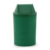 Cesto de Lixo Verde de 15L com Tampa Basculante 