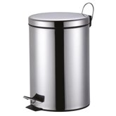 Lixeira Redonda 12 Litros Aço Inox Com Pedal Kala