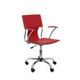 Cadeira Diretor Executiva em Couro PVC Vermelha Pelegrin PEL-6011