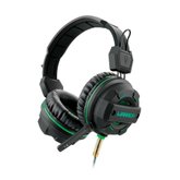 Headset Gamer, Usb E P2 Com Led Verde, Fone De Ouvido C- Microfone