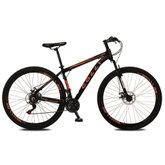 Bicicleta Colli Aro-29 D.Suspensão 21 Marchas Preto/Laranja