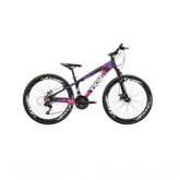 Bicicleta Viking Aro 26 Câmbio Importado 21v Vmaxx Preto Rosa