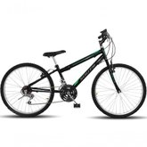 Bicicleta Aro 24 South 18 Marchas Freio V-brake - Preto Preto