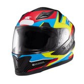 Capacete Texx Fechado Hawk Ride Azul Verde Vermelho Preto Tamanho 62