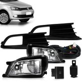 Kit Farol de Milha Gol Voyage G6 2013 a 2016 Auxiliar Neblina Botão Original