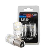 Kit Lâmpadas LED Branco 1157 6/9 Titanium 23 SMD-4014/3030 2 Polo 12V Shocklight