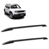 Rack Teto Longarina Jeep Renegade 2015 a 2018 Aluminio Preto Bepo