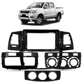 Moldura de Painel 9 Polegadas Toyota Hilux 2012 a 2015 Black Piano