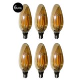 Lâmpadas Led Kit 6 Multi Filamento Bivolt 30w Retro Vintage