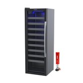 Adega Piubella 200 50 Garrafas 200l Porta Invertida 127v Venax Com Abridor Elétrico Vermelho