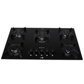 Cooktop 5B Preto Com Mesa De Vidro Atlas Agile Up Bivolt