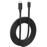 Cabo Premium USB C para Lightning Nylon Trançado Preto 1,5m 