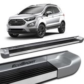 Estribo Lateral Ecosport 2013 a 2019 Prata Dublin Personalizado